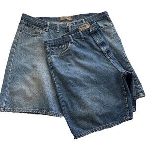 Wrangler Authentics Mens 46 Shorts Denim Two Pair Lot